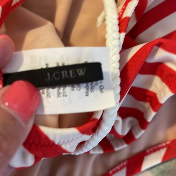 J crew one piece striped bathing suit size 0 - Picture 3 of 5